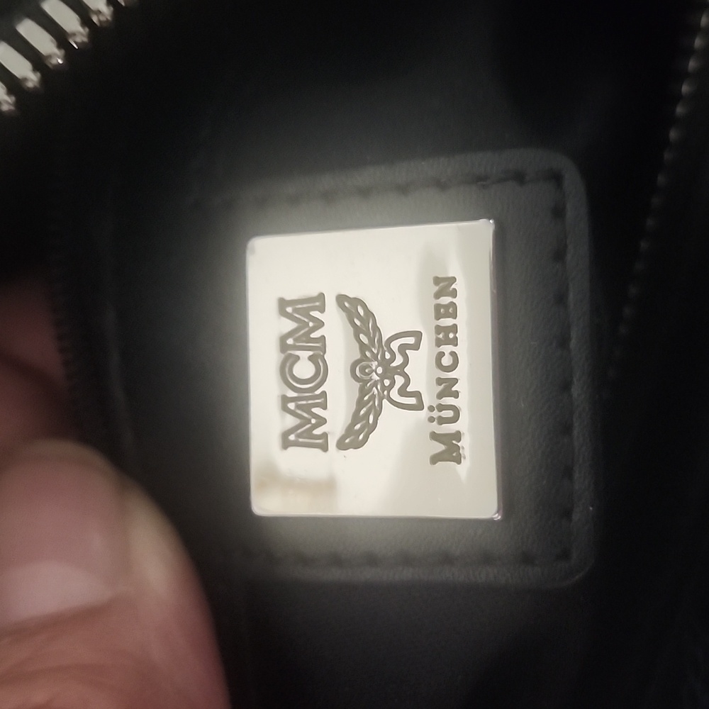 MCM Visetos Black Boston Bag - Picture 13 of 15